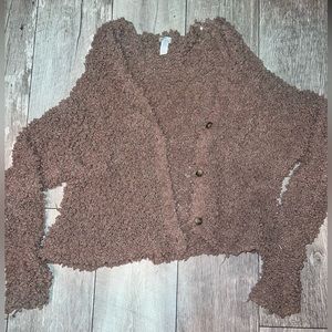 Knitted Melrose Tan Cardigan